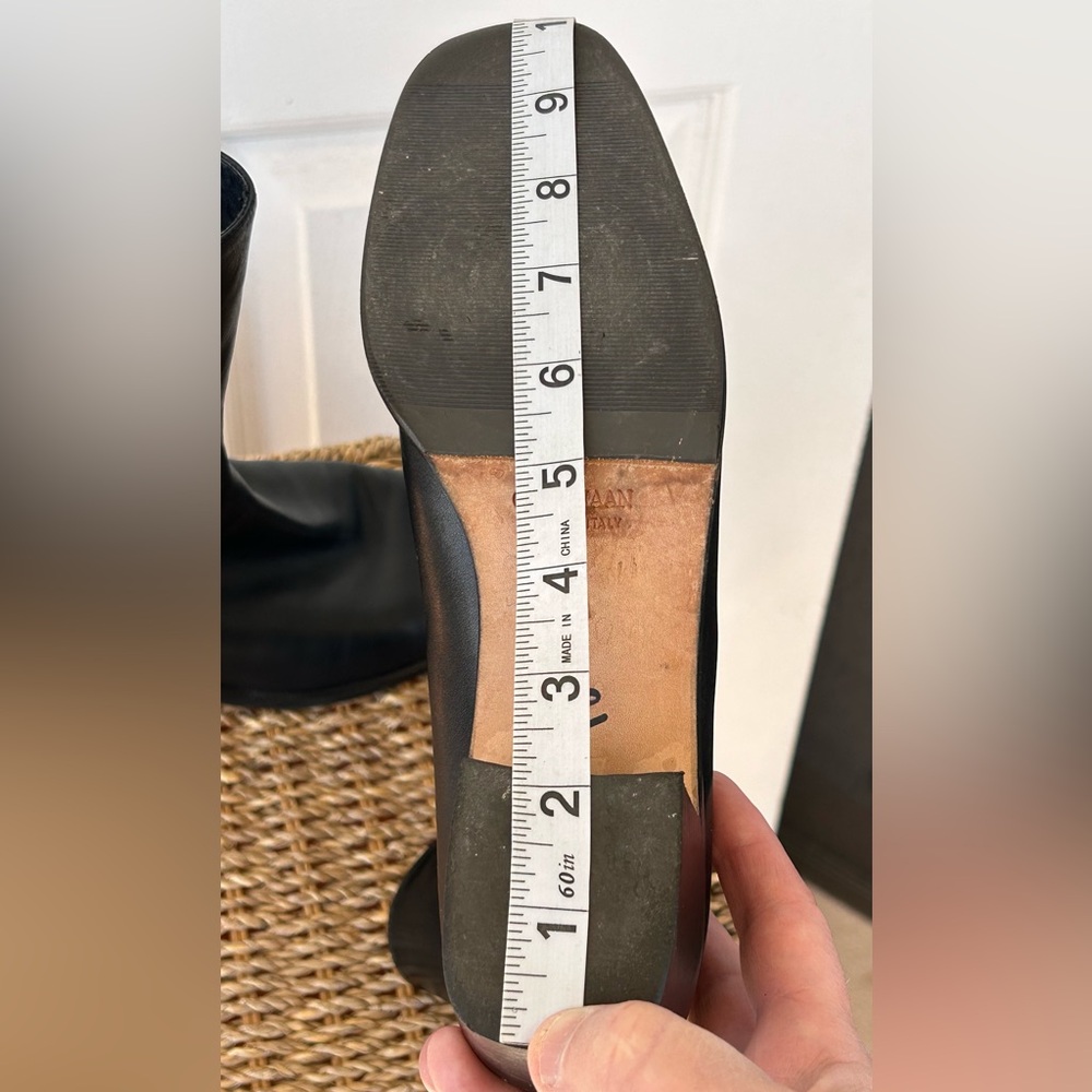 Cole Haan Black Leather Mid-Calf Boots - Picture 9 of 13